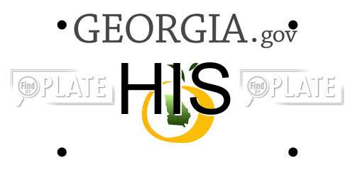 HIS Georgia License Plate
