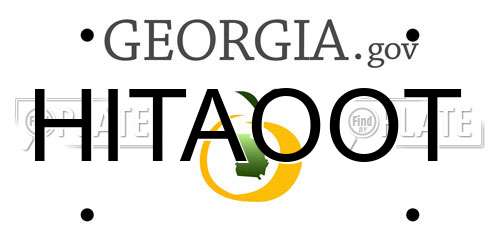 HITAOOT Georgia License Plate