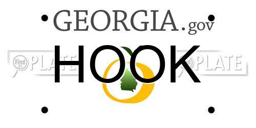 HOOK Georgia License Plate