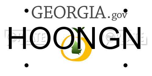 HOONGN Georgia License Plate