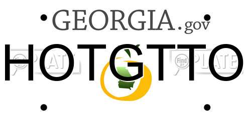 HOTGTTO Georgia License Plate