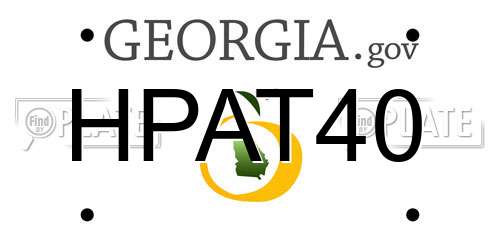 HPAT40 Georgia License Plate