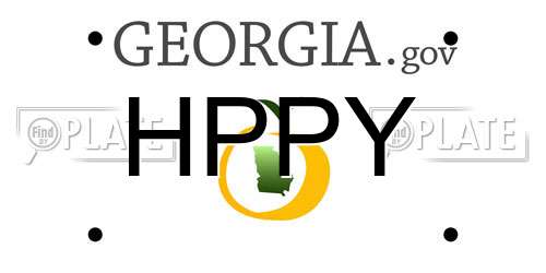HPPY Georgia License Plate