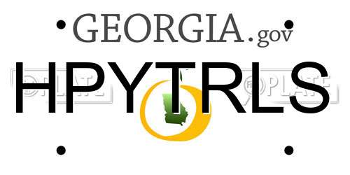 HPYTRLS Georgia License Plate