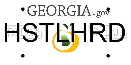 HSTLHRD Georgia License Plate