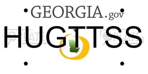 HUGTTSS Georgia License Plate