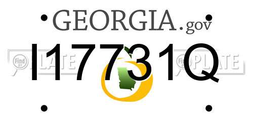 I17731Q Georgia License Plate