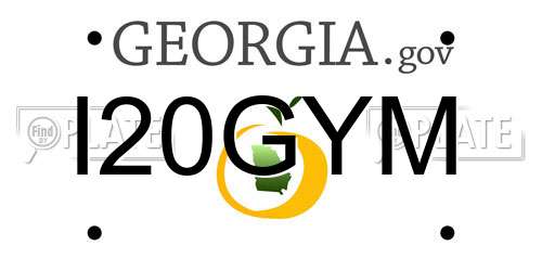 I20GYM Georgia License Plate