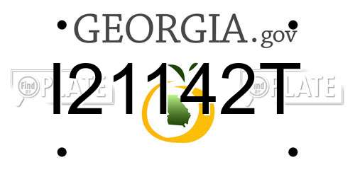 I21142T Georgia License Plate
