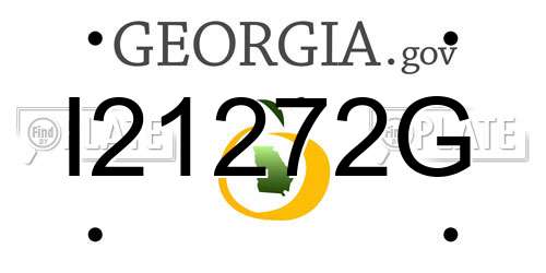 I21272G Georgia License Plate