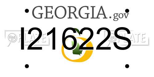 I21622S Georgia License Plate
