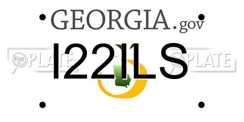 I22ILS Georgia License Plate