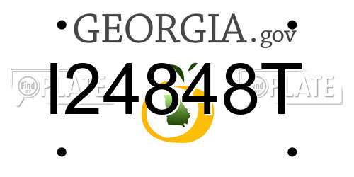I24848T Georgia License Plate