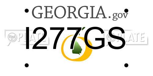 I277GS Georgia License Plate
