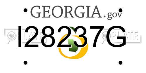 I28237G Georgia License Plate