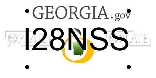 I28NSS Georgia License Plate
