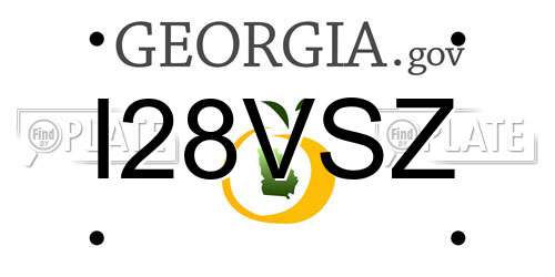 I28VSZ Georgia License Plate