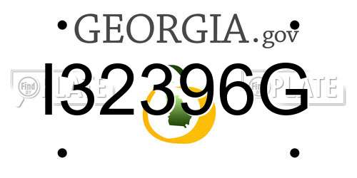 I32396G Georgia License Plate
