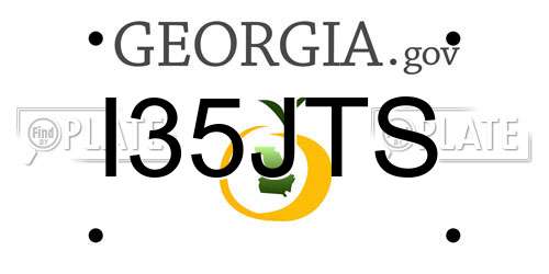 I35JTS Georgia License Plate