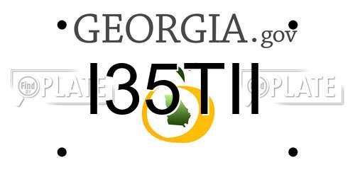 I35TII Georgia License Plate