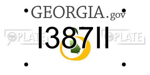 I387II Georgia License Plate