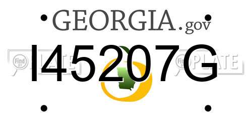 I45207G Georgia License Plate