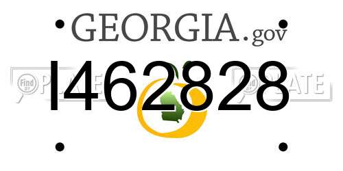 I462828 Georgia License Plate