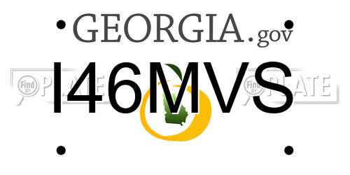 I46MVS Georgia License Plate