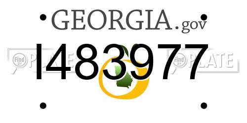 I483977 Georgia License Plate