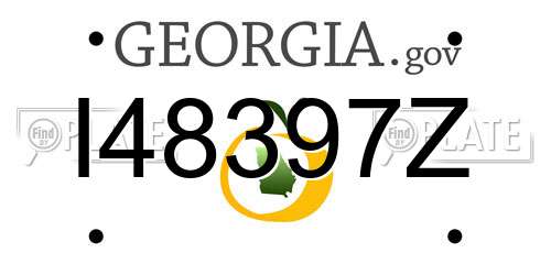 I48397Z Georgia License Plate
