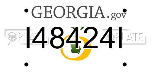 I48424I Georgia License Plate