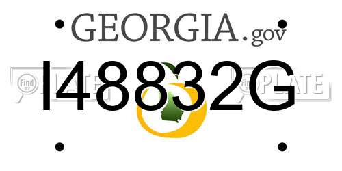I48832G Georgia License Plate