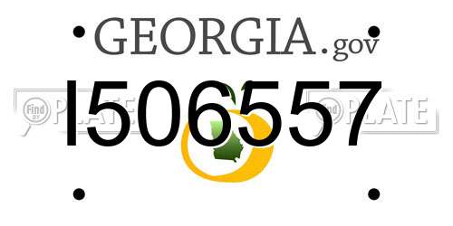 I506557 Georgia License Plate