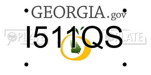 I511QS Georgia License Plate