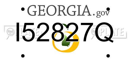 I52827Q Georgia License Plate