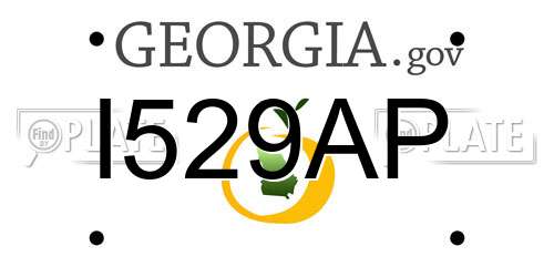 I529AP Georgia License Plate