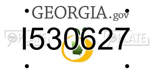 I530627 Georgia License Plate