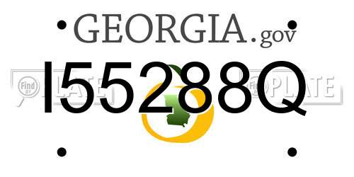 I55288Q Georgia License Plate