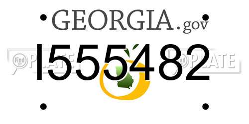 I555482 Georgia License Plate