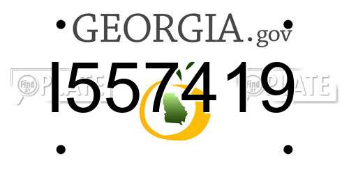 I557419 Georgia License Plate