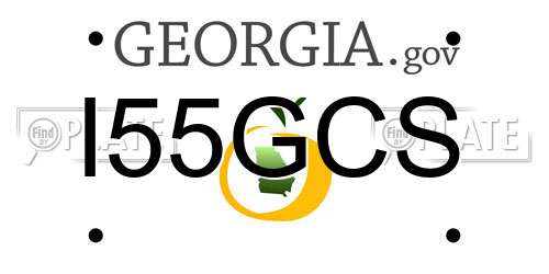 I55GCS Georgia License Plate
