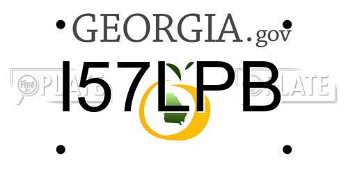 I57LPB Georgia License Plate