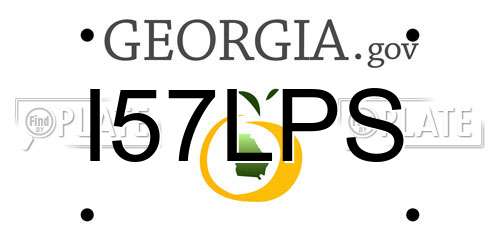 I57LPS Georgia License Plate