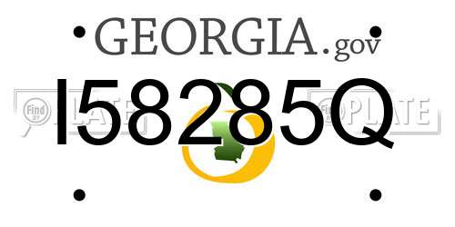 I58285Q Georgia License Plate