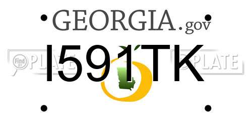 I591TK Georgia License Plate