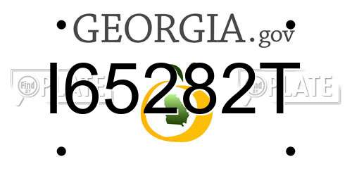 I65282T Georgia License Plate