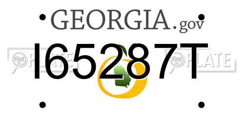 I65287T Georgia License Plate