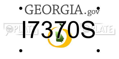 I7370S Georgia License Plate