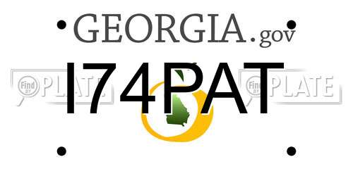 I74PAT Georgia License Plate