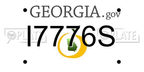 I7776S Georgia License Plate